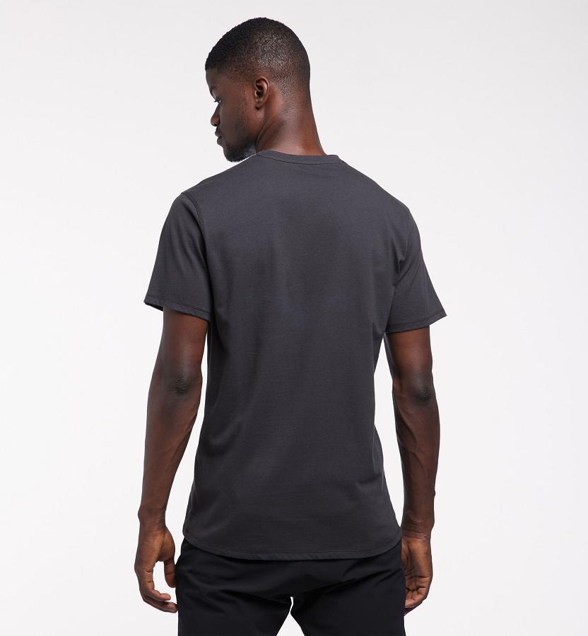 Haglöfs Mens Mirth T-Shirt Black New Zealand 75642USAJ